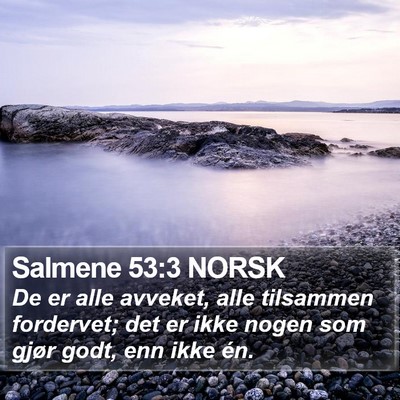 Salmene 53:3 NORSK Bible Verse Image