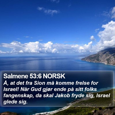 Salmene 53:6 NORSK Bible Verse Image