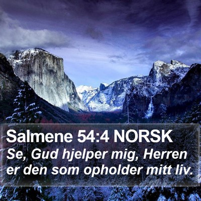 Salmene 54:4 NORSK Bible Verse Image