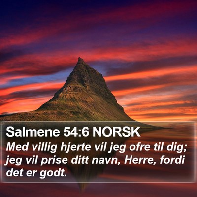 Salmene 54:6 NORSK Bible Verse Image