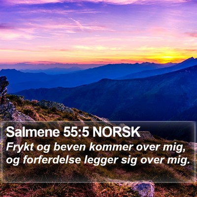 Salmene 55:5 NORSK Bible Verse Image