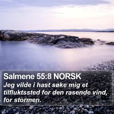 Salmene 55:8 NORSK Bible Verse Image