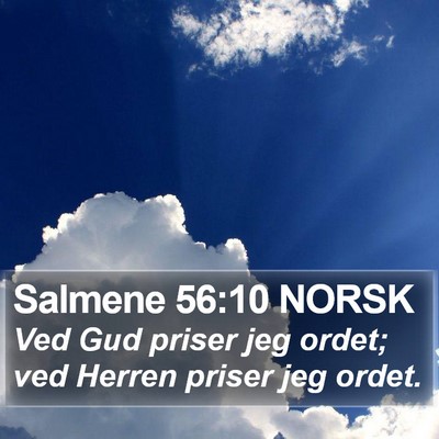 Salmene 56:10 NORSK Bible Verse Image