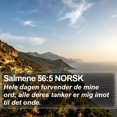 Salmene 56:5 NORSK Bible Verse Image