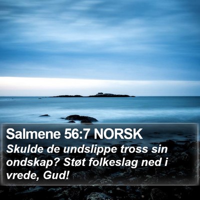 Salmene 56:7 NORSK Bible Verse Image