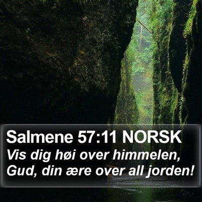 Salmene 57:11 NORSK Bible Verse Image