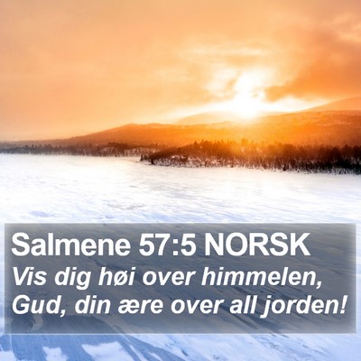 Salmene 57:5 NORSK Bible Verse Image