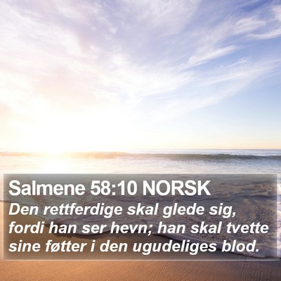 Salmene 58:10 NORSK Bible Verse Image
