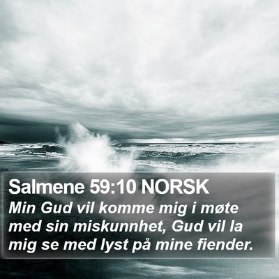 Salmene 59:10 NORSK Bible Verse Image