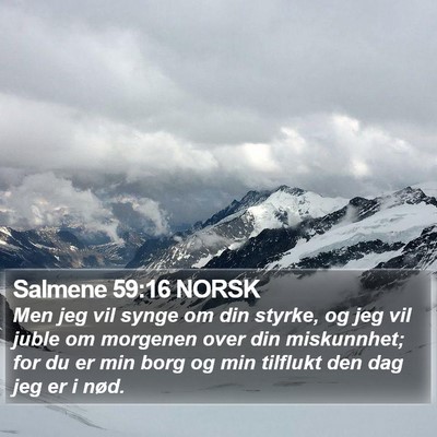 Salmene 59:16 NORSK Bible Verse Image