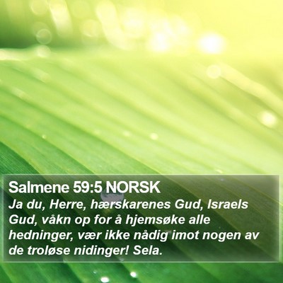 Salmene 59:5 NORSK Bible Verse Image