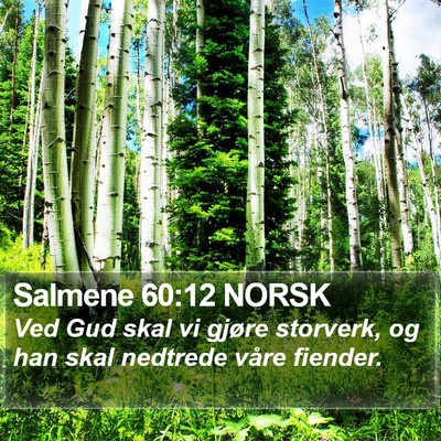 Salmene 60:12 NORSK Bible Verse Image