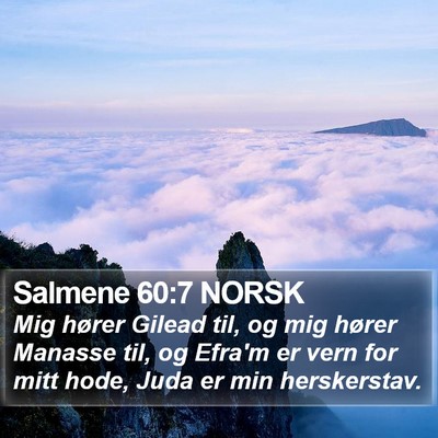 Salmene 60:7 NORSK Bible Verse Image