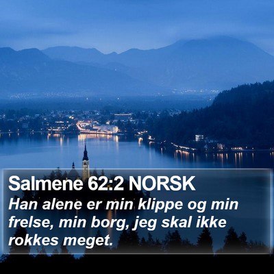 Salmene 62:2 NORSK Bible Verse Image