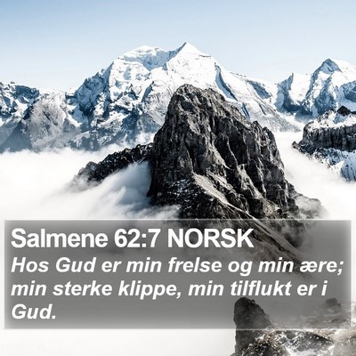 Salmene 62:7 NORSK Bible Verse Image
