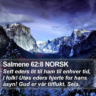 Salmene 62:8 NORSK Bible Verse Image