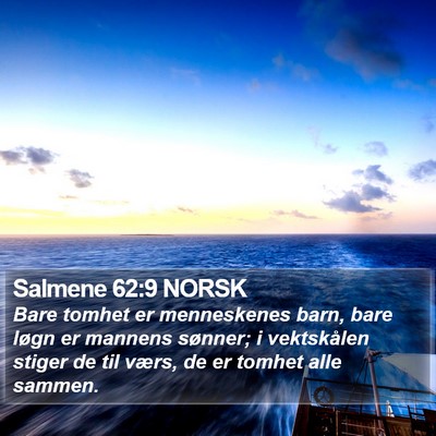 Salmene 62:9 NORSK Bible Verse Image