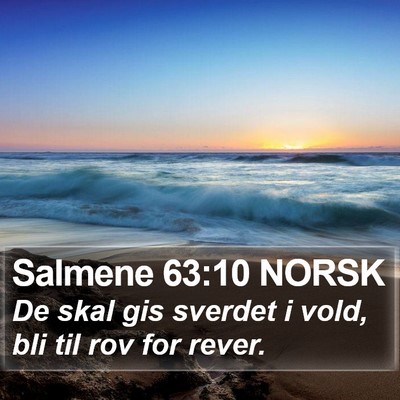 Salmene 63:10 NORSK Bible Verse Image