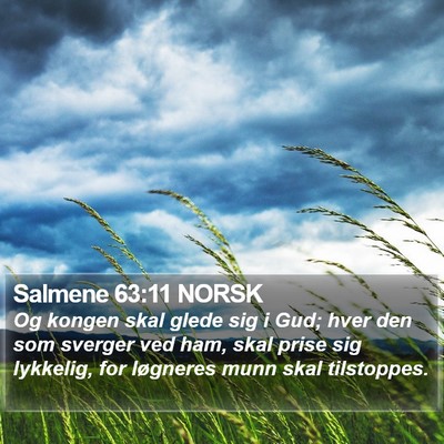 Salmene 63:11 NORSK Bible Verse Image