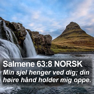 Salmene 63:8 NORSK Bible Verse Image