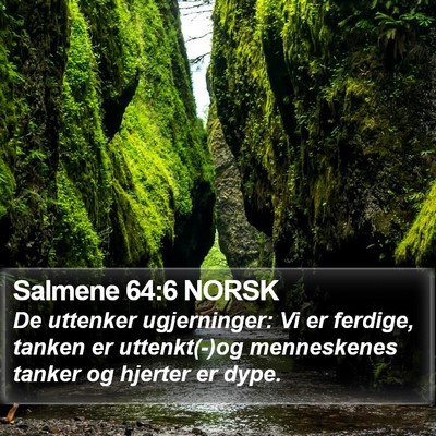 Salmene 64:6 NORSK Bible Verse Image