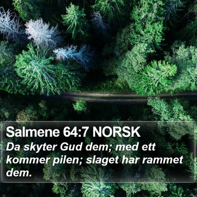 Salmene 64:7 NORSK Bible Verse Image
