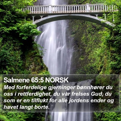 Salmene 65:5 NORSK Bible Verse Image