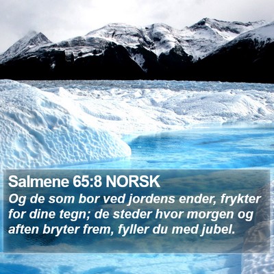 Salmene 65:8 NORSK Bible Verse Image