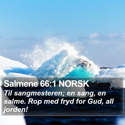 Salmene 66:1 NORSK Bible Verse Image
