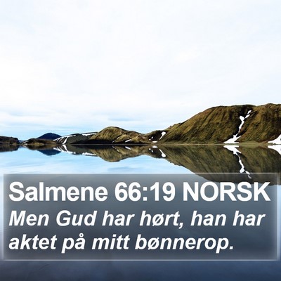 Salmene 66:19 NORSK Bible Verse Image