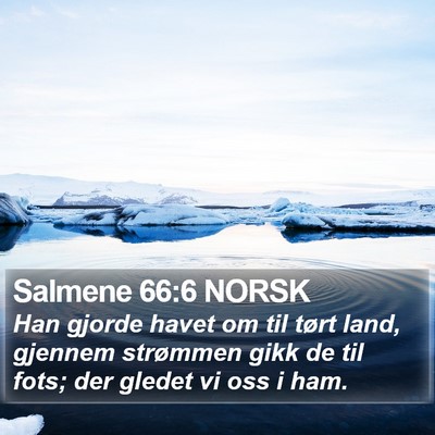 Salmene 66:6 NORSK Bible Verse Image