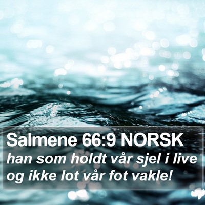 Salmene 66:9 NORSK Bible Verse Image