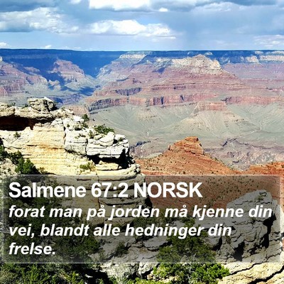 Salmene 67:2 NORSK Bible Verse Image