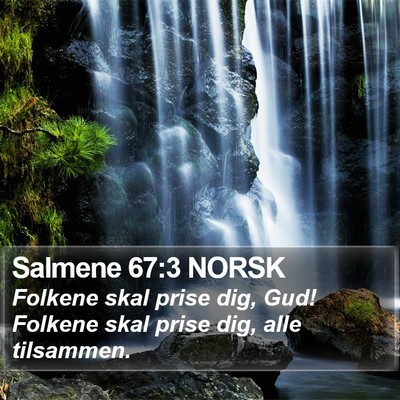 Salmene 67:3 NORSK Bible Verse Image