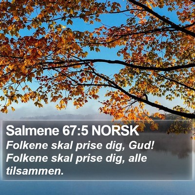 Salmene 67:5 NORSK Bible Verse Image