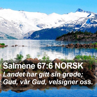 Salmene 67:6 NORSK Bible Verse Image