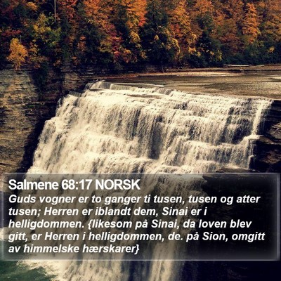 Salmene 68:17 NORSK Bible Verse Image