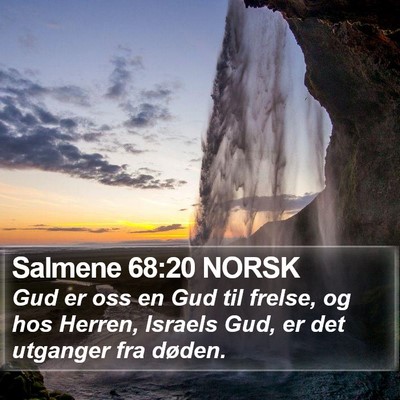 Salmene 68:20 NORSK Bible Verse Image