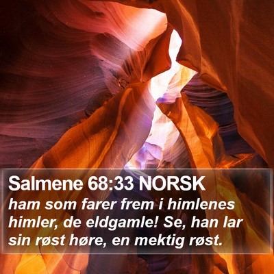 Salmene 68:33 NORSK Bible Verse Image
