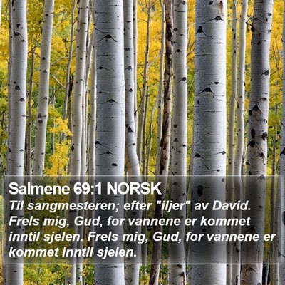 Salmene 69:1 NORSK Bible Verse Image