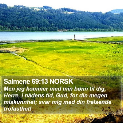 Salmene 69:13 NORSK Bible Verse Image