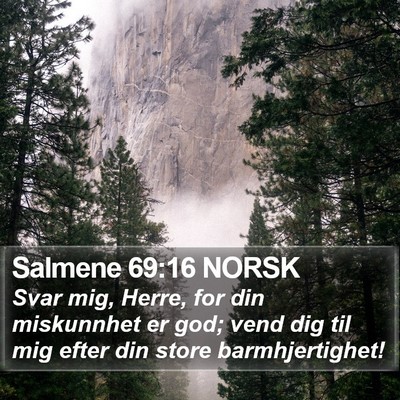 Salmene 69:16 NORSK Bible Verse Image