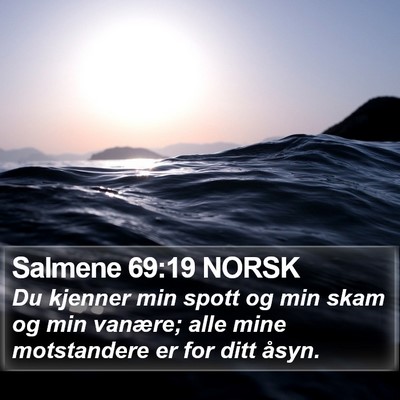 Salmene 69:19 NORSK Bible Verse Image