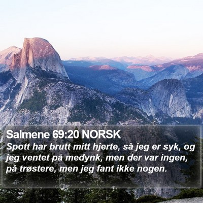 Salmene 69:20 NORSK Bible Verse Image