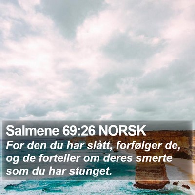 Salmene 69:26 NORSK Bible Verse Image