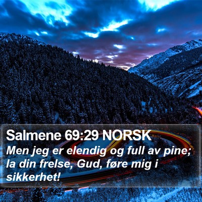Salmene 69:29 NORSK Bible Verse Image