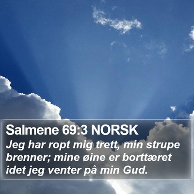 Salmene 69:3 NORSK Bible Verse Image