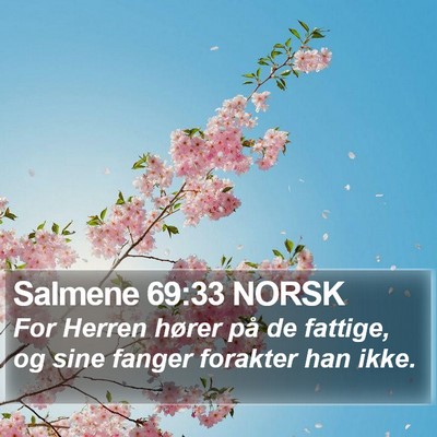 Salmene 69:33 NORSK Bible Verse Image