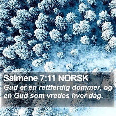 Salmene 7:11 NORSK Bible Verse Image
