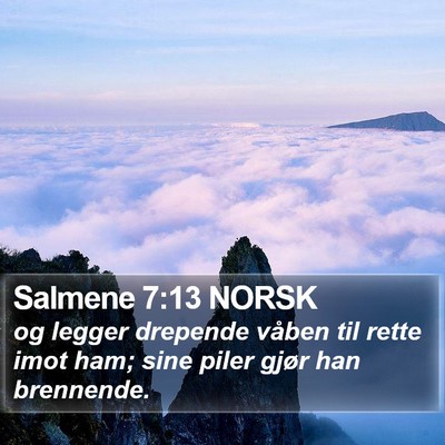 Salmene 7:13 NORSK Bible Verse Image